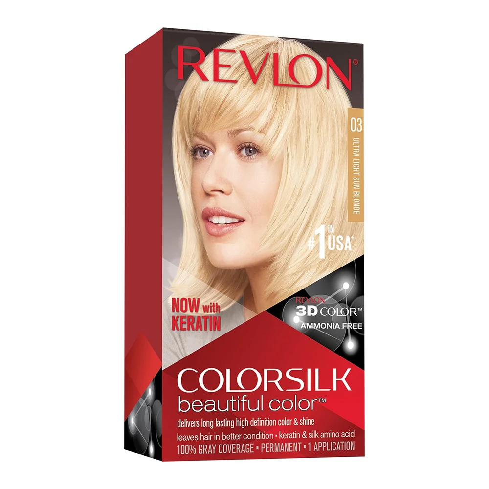 Sustainable Revlon Colorsilk Haircolor 3 Ultra Light Sun Blonde 1 Ea Modern