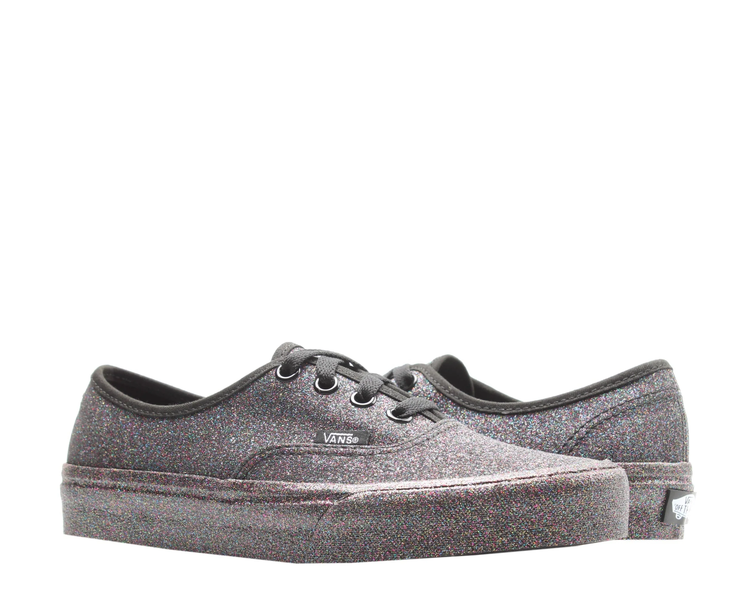 Superior Vans Rainbow Glitter Sneakers — Black Low-Top Eco-Friendly