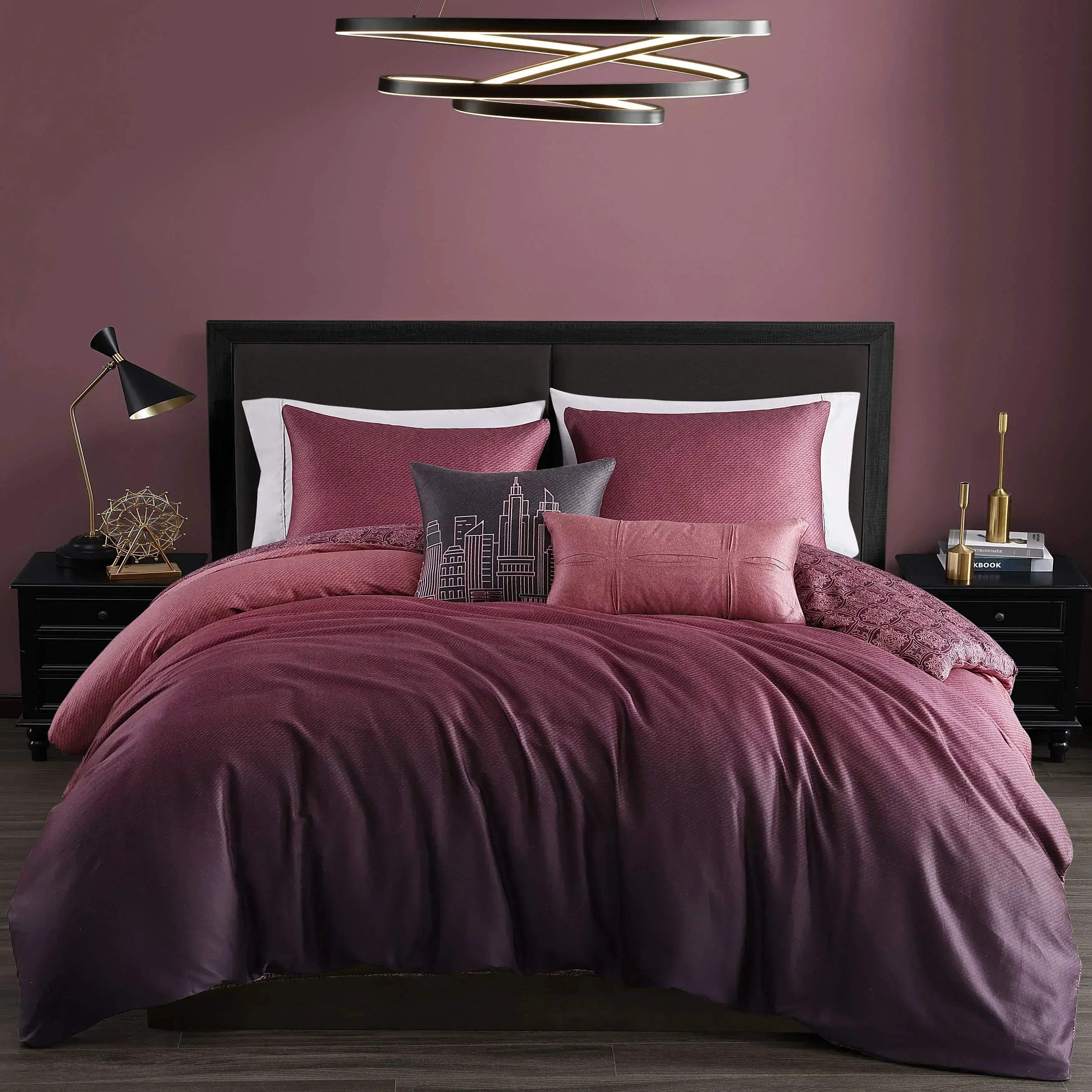 Superior Bebejan Mauve Dreams 5 Piece Reversible Comforter Set Consistent