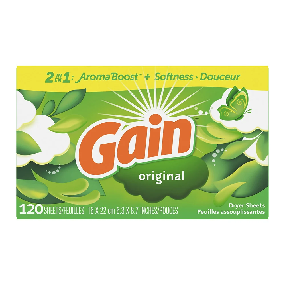 Contemporary Gain Fabric Softener Dryer Sheets 120 Ea Trendy