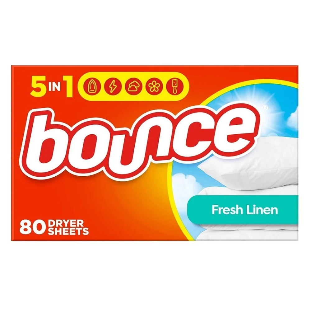 Trusted Bounce Fabric Softener Dryer Sheets Fresh Linen Scent 80Ea Prestigious