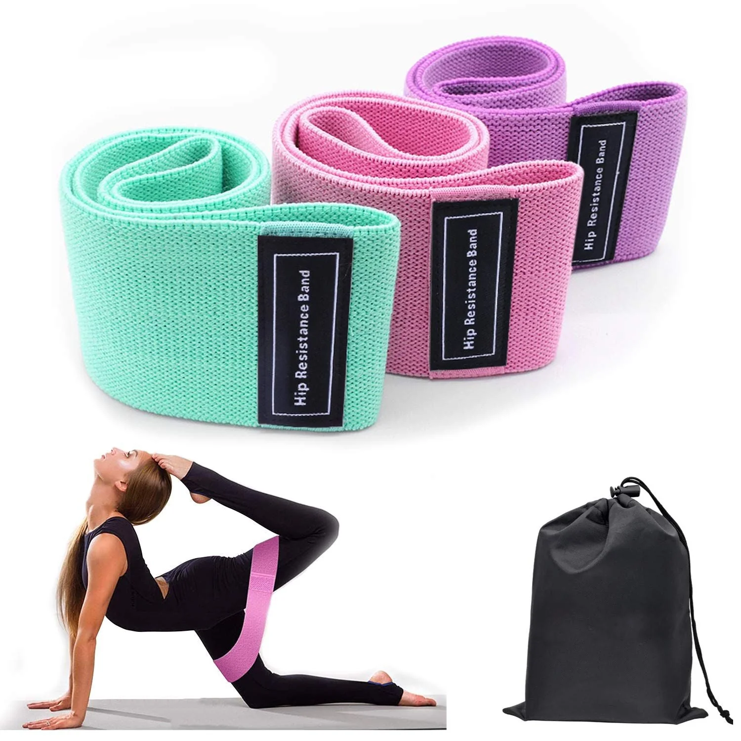 Innovative 3pcs Resistance Bands For Legs And Butt Home Yoga Exercise Workout Sports Fitness Accessories Fine