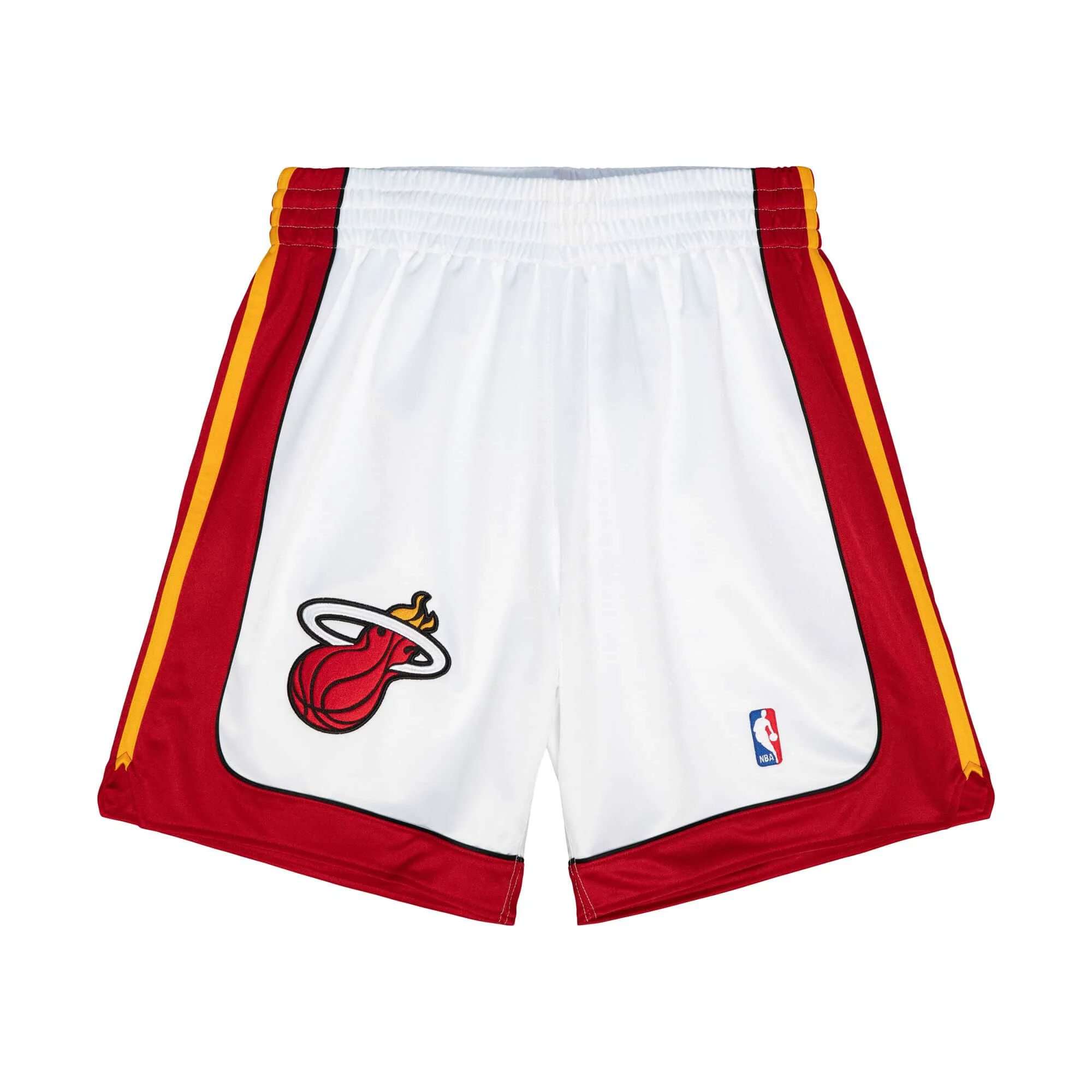 Crafted Mitchell Ness NBA White Shorts Miami Heat 2005 Specialty