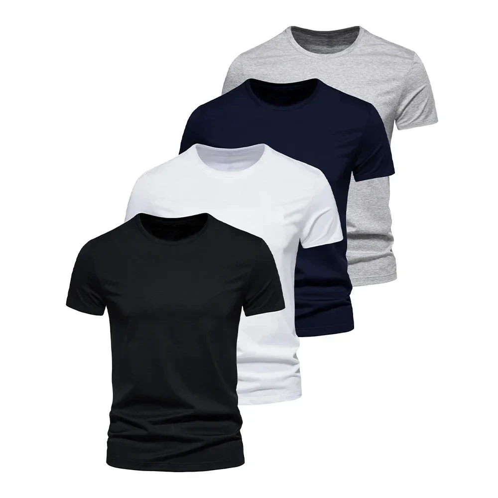 Professional Mandotos Cotton T Shirts Pack Of Five Short Sleeve O Neck Casual Basic Oversize For Men And Women Relaxed