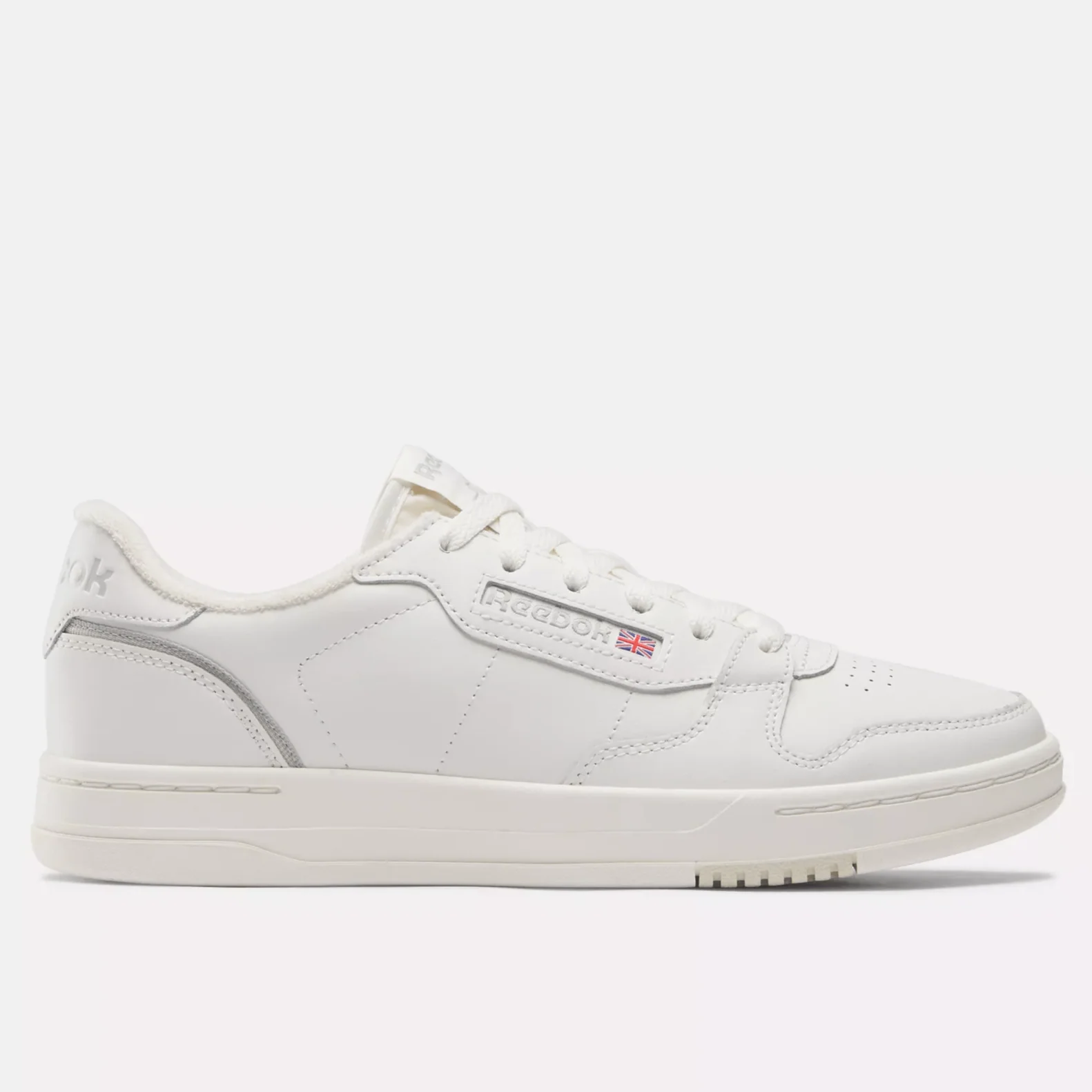 Reusable Reebok Men's Phase Court Shoes - Chalk Alabaster Grey Minimalist