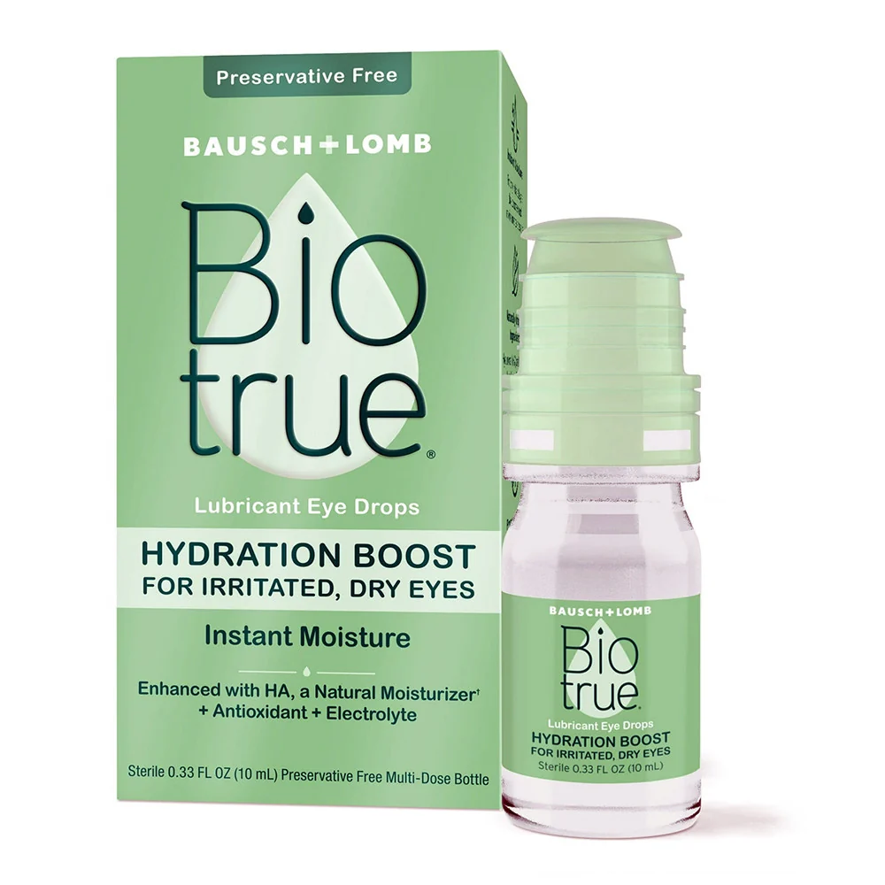 Consistent Biotrue Hydration Boost Lubricant Dry Eye Drops 0.33 Oz Genuine