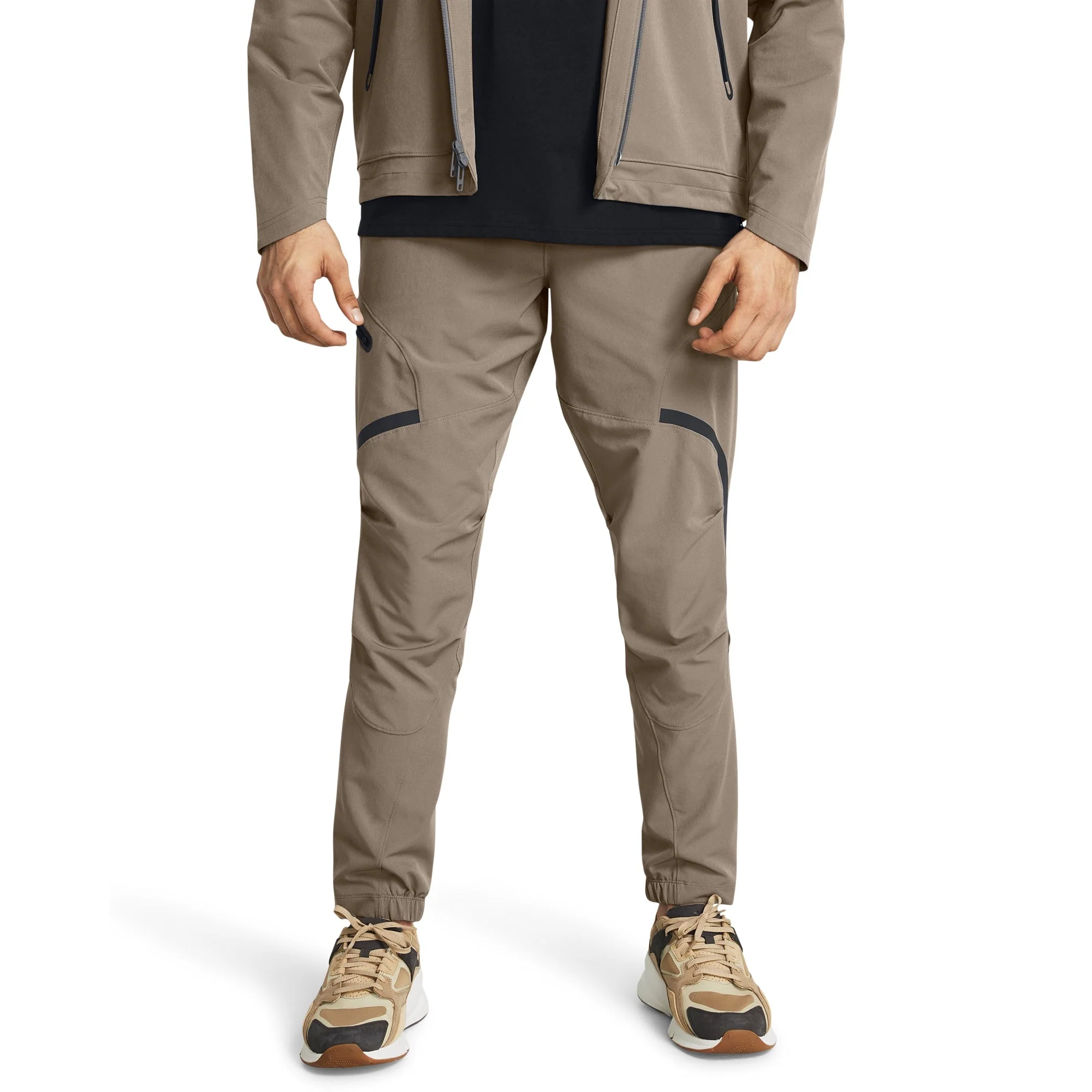 Authentic Under Armour Mens UA Unstoppable Cargo Pants - Taupe Black Carefully Designed