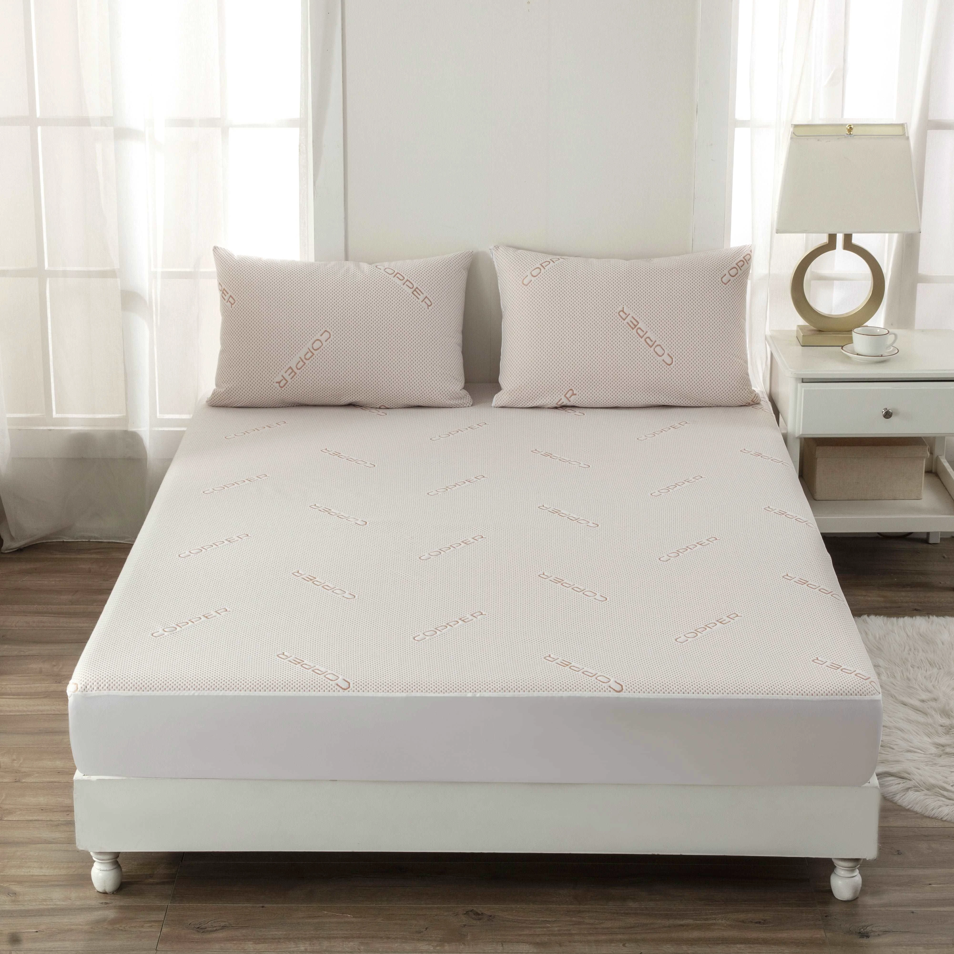 Pure Bibb Home Copper Infused Waterproof Mattress Pad Quality