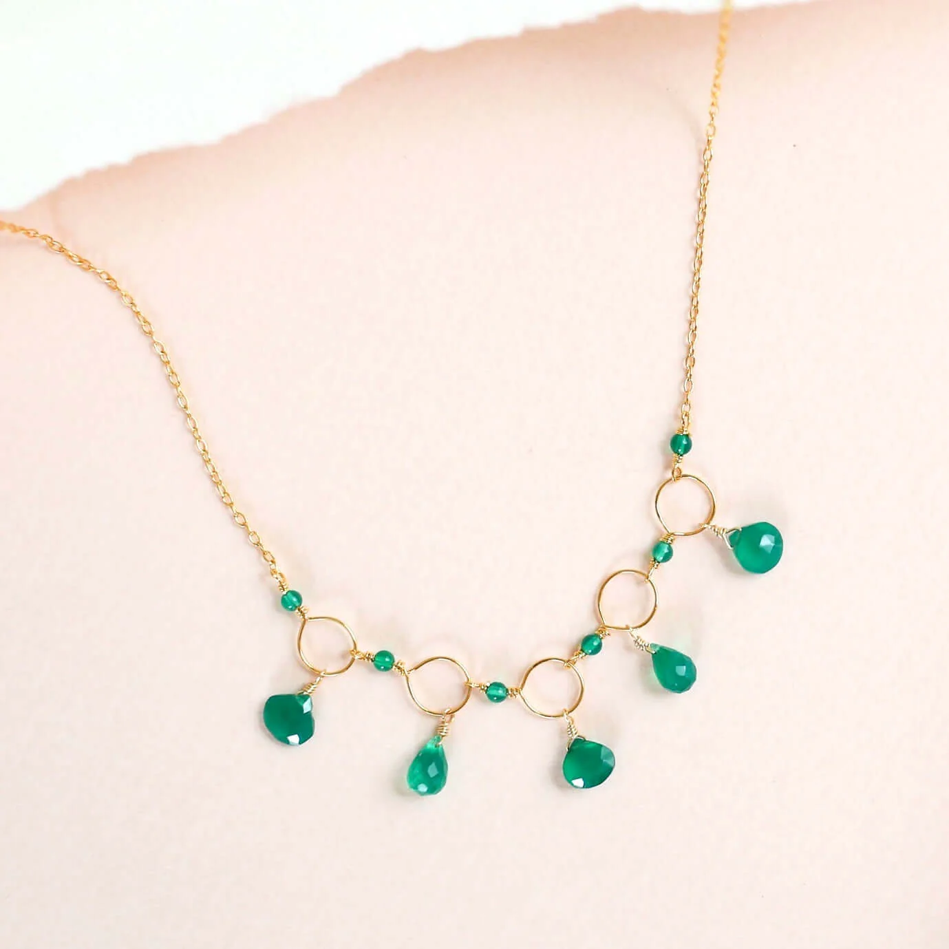 Advanced Green Onyx Mini Sparkler Necklace Next-Generation