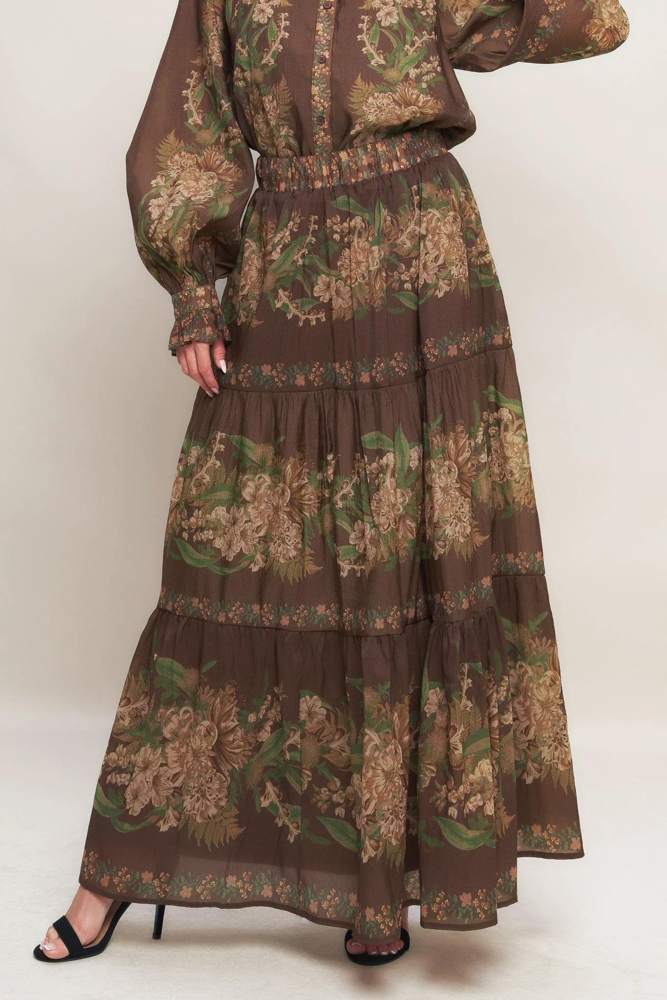 Artisan Celebrity Moment Woven Maxi Skirt Secure