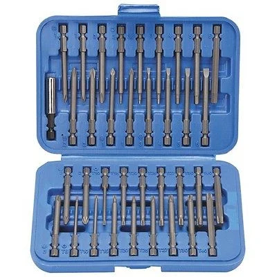 Modern 36 Piece Long Screwdriver Tip Bit Set 1 4 Hex Shank Fast