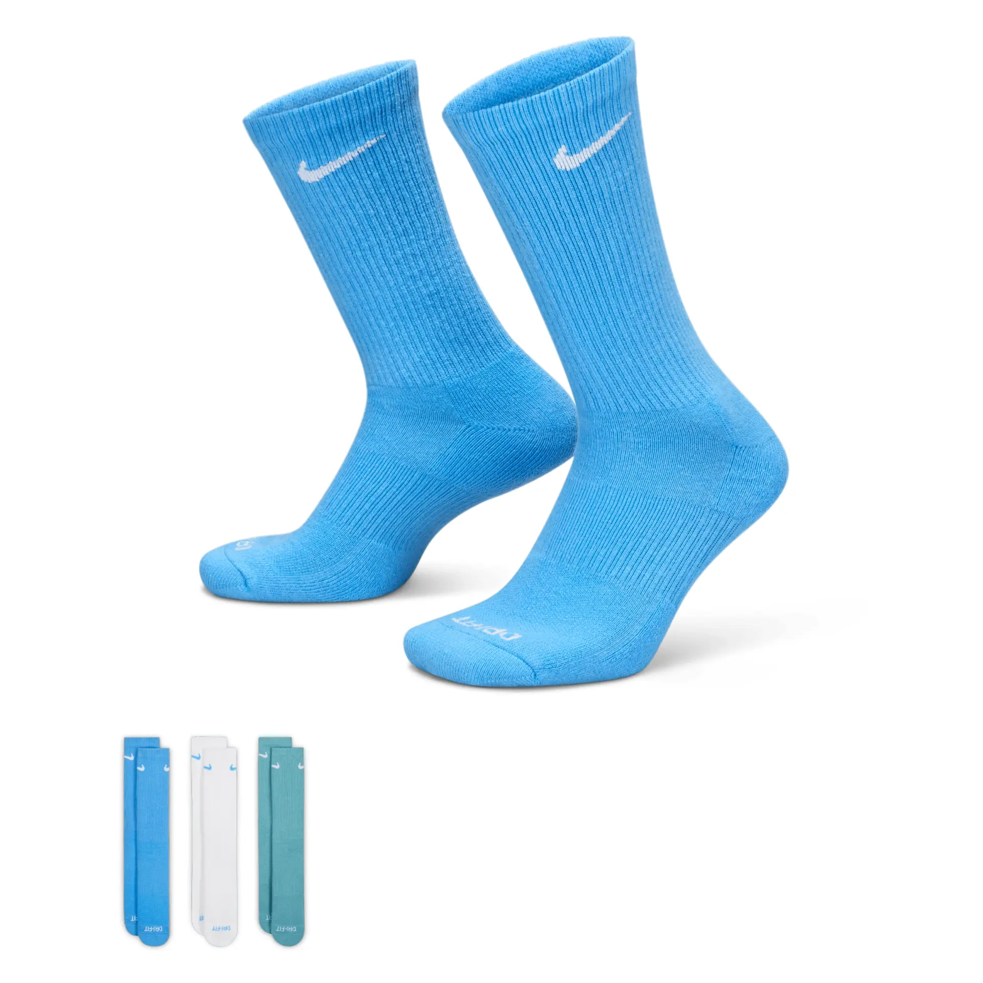 Modern Nike Men's Everyday Plus Cushioned Training Crew Socks 3 Pairs Pairs Pure