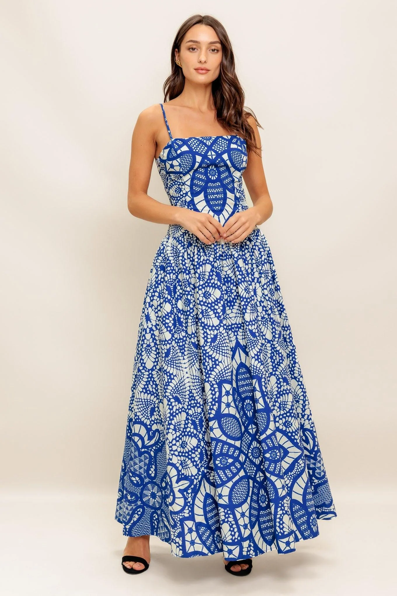 World-Class Sea Ornament Woven Ankle Dress Convenient