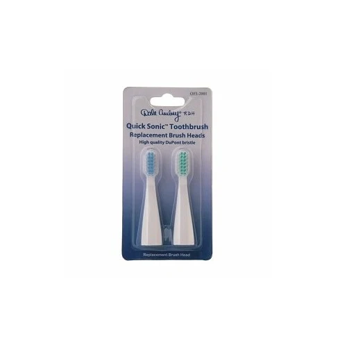 Durable Dale Audrey RDH Quick Sonic Toothbrush Heads with High Quality Dupont Compact Soft Bristled Toothbrush 2Ea Certified