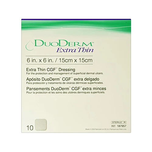Unique Duoderm Cgf Extra Thin Dressing Square 6 X 6 Inches - 10 Per Pack Reusable