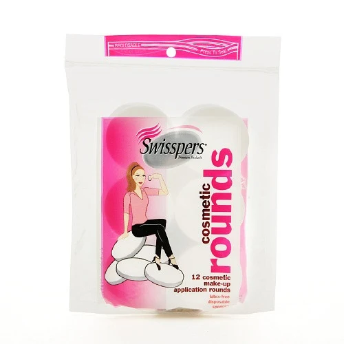Next-Generation Swisspers Cosmetic Cotton Rounds - 12 Each Enhanced