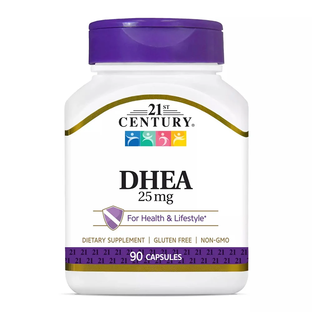 Unique 21st Century DHEA 25 Mg Supplement Capsules for Immune System 90 Ea Official
