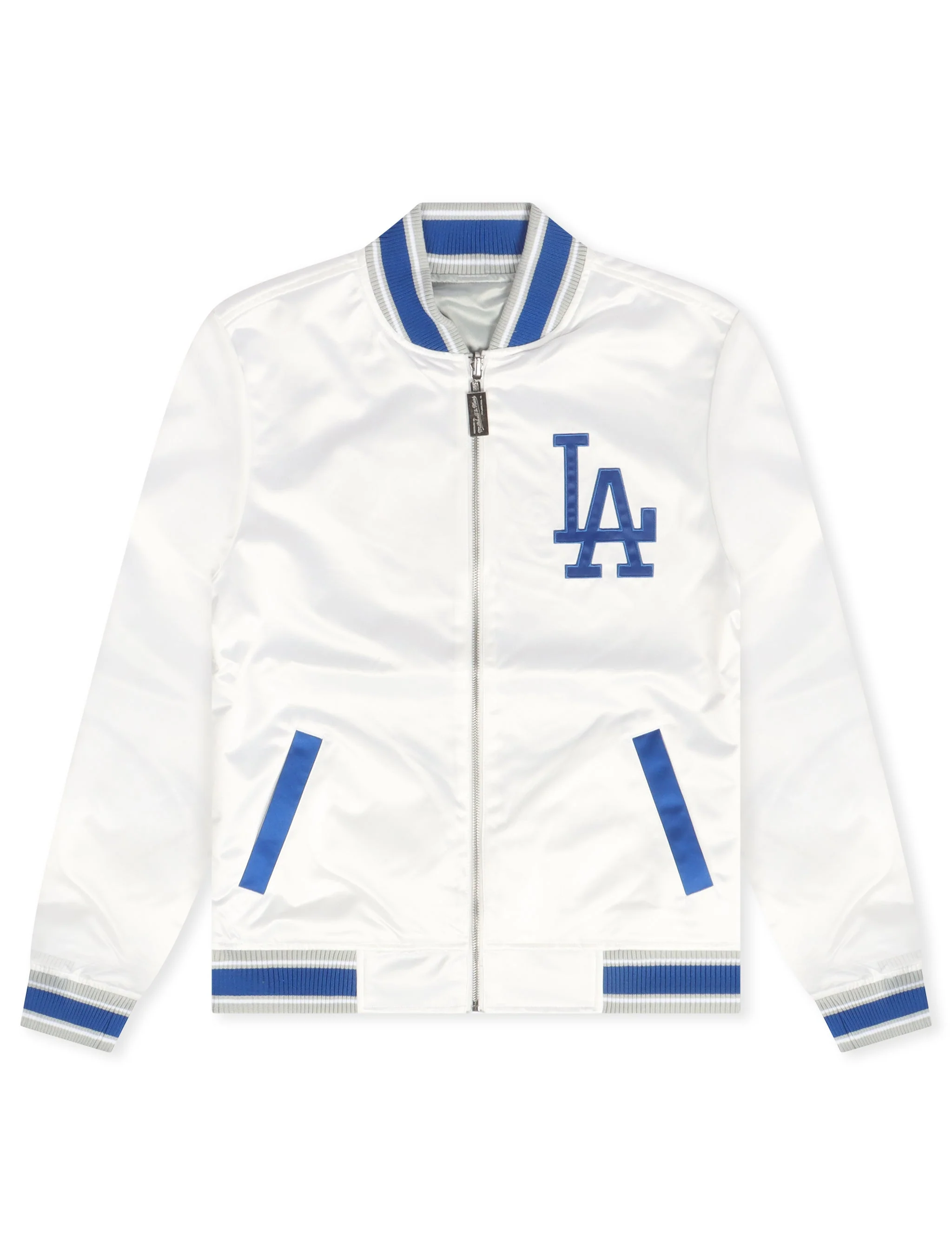 Classic Mitchell Ness Dodgers Reversible Satin Jacket Optimized