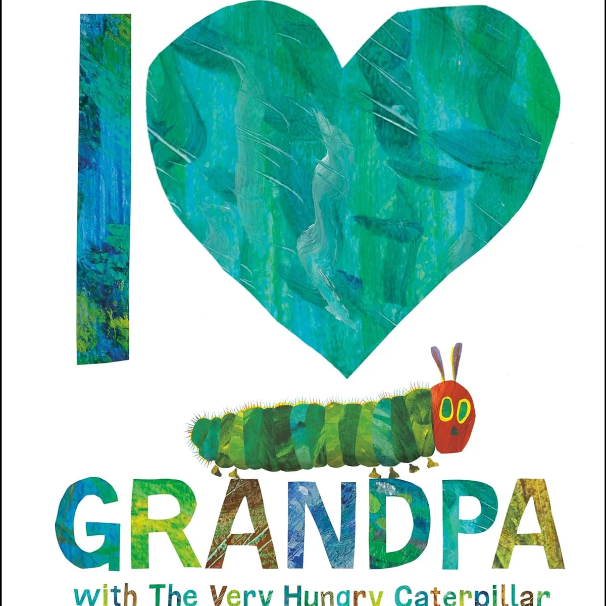 Green I Love Grandpa with The Very Hungry Caterpillar Secure