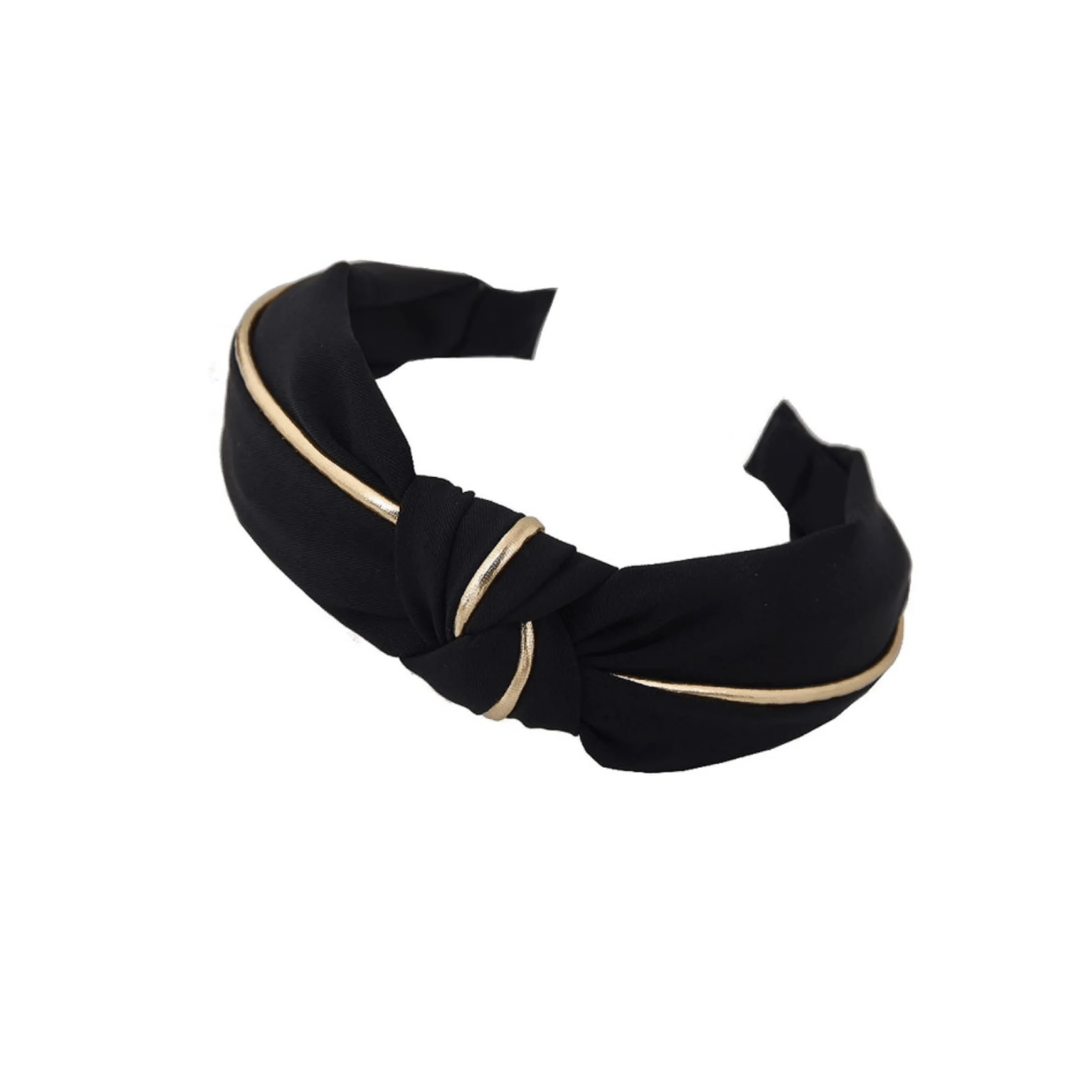 Safe Black Gold Knotted Headband Outstanding