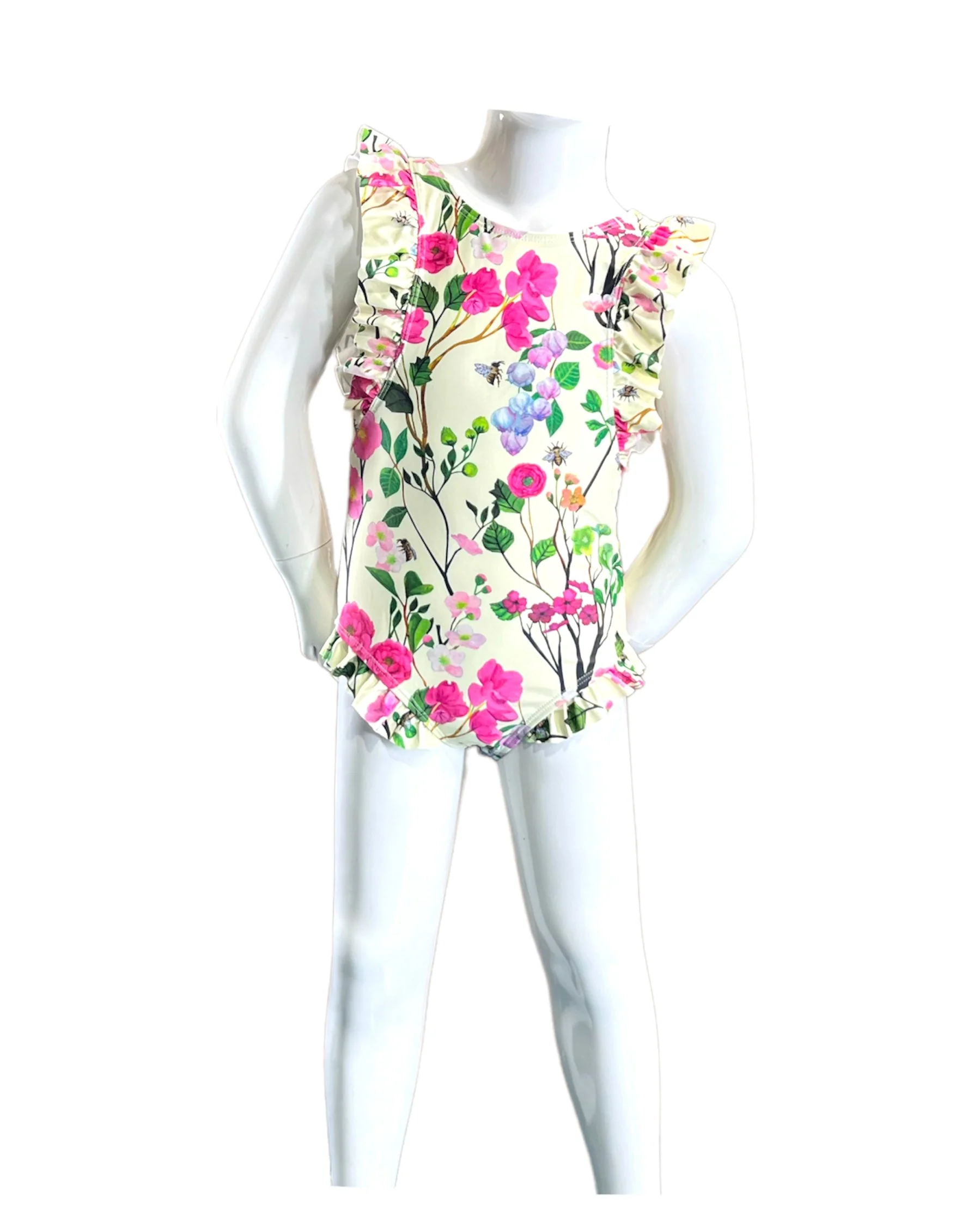 Trusted Marina West K4721 One Piece Swimsuit Cherry Blossom Cream Genuine