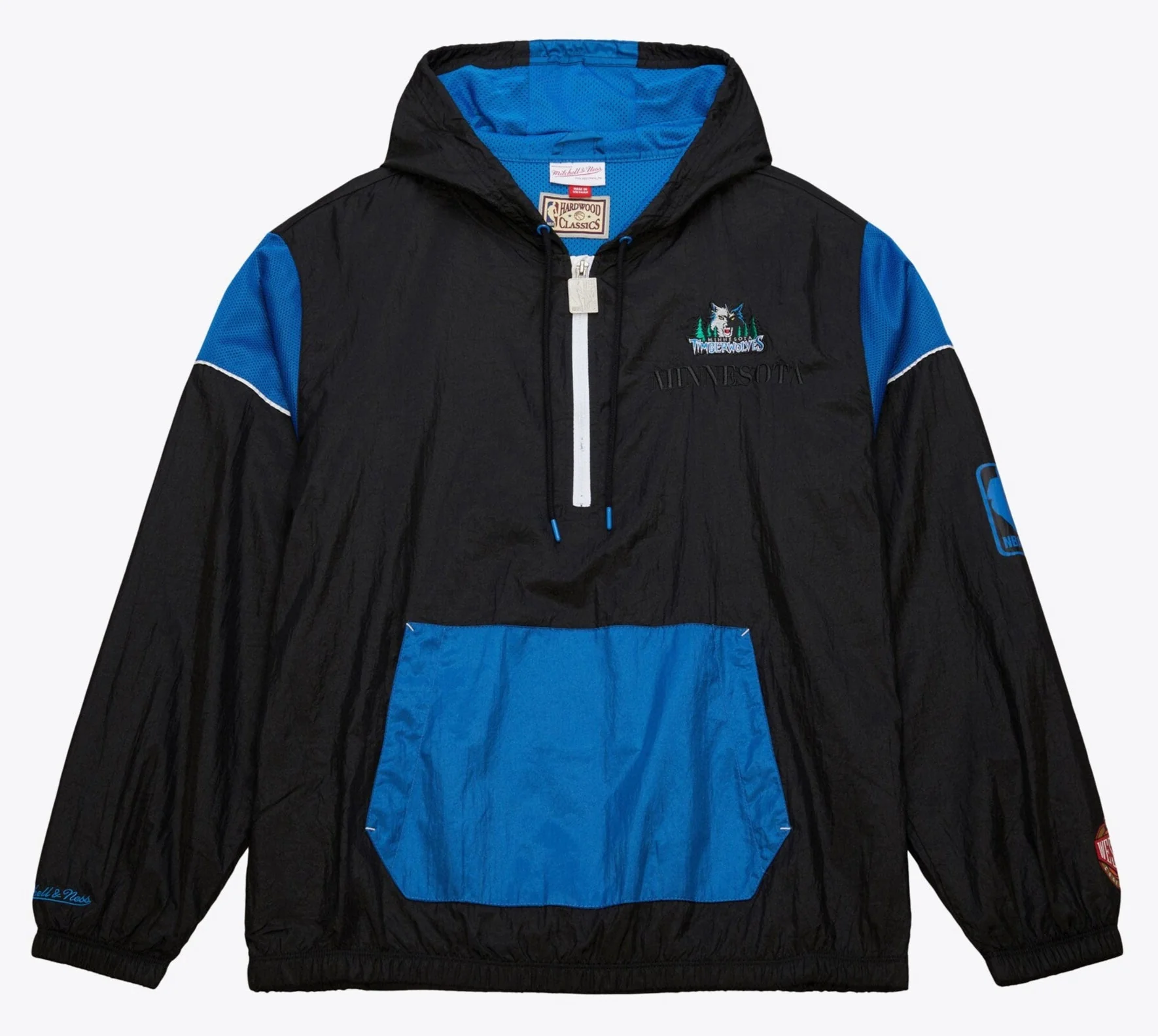 Authentic Mitchell Ness Men's NBA Team Og 3.0 Anorak Vintage Logo Timberwolves Expertly Made