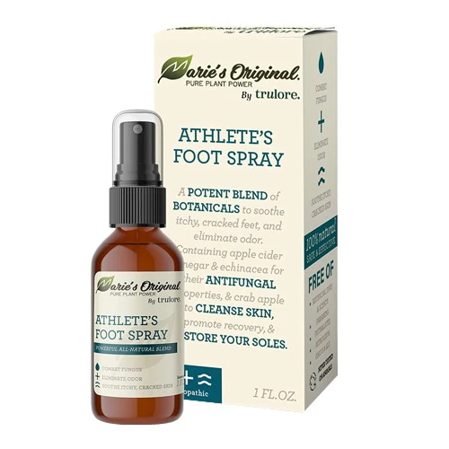Powerful Marie's Natural Athletes Foot Spray Healing Healthy Feet Antifungal 1 Oz Superior