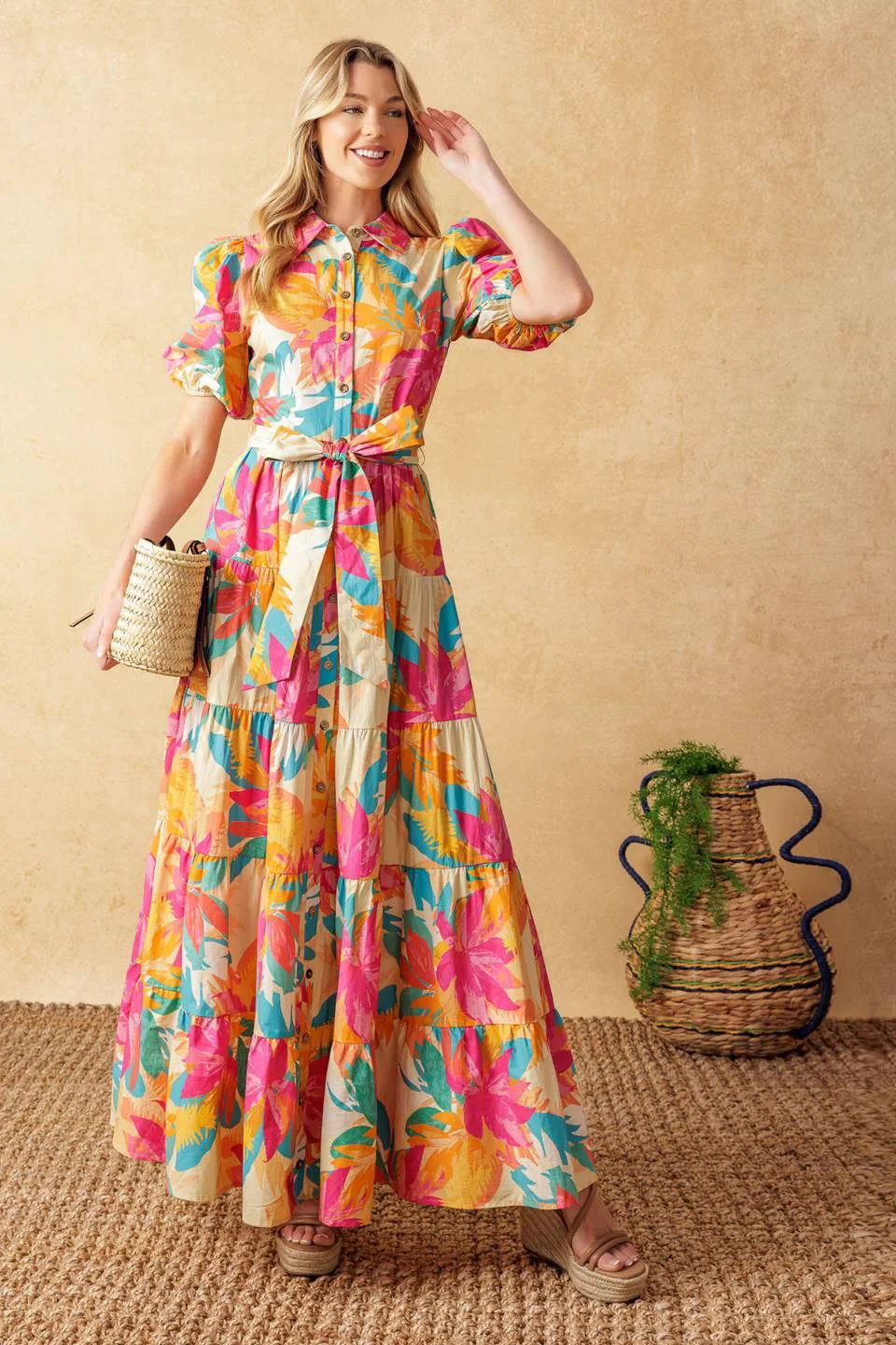 Sustainable Sweet Soiree Woven Midi Dress Practical