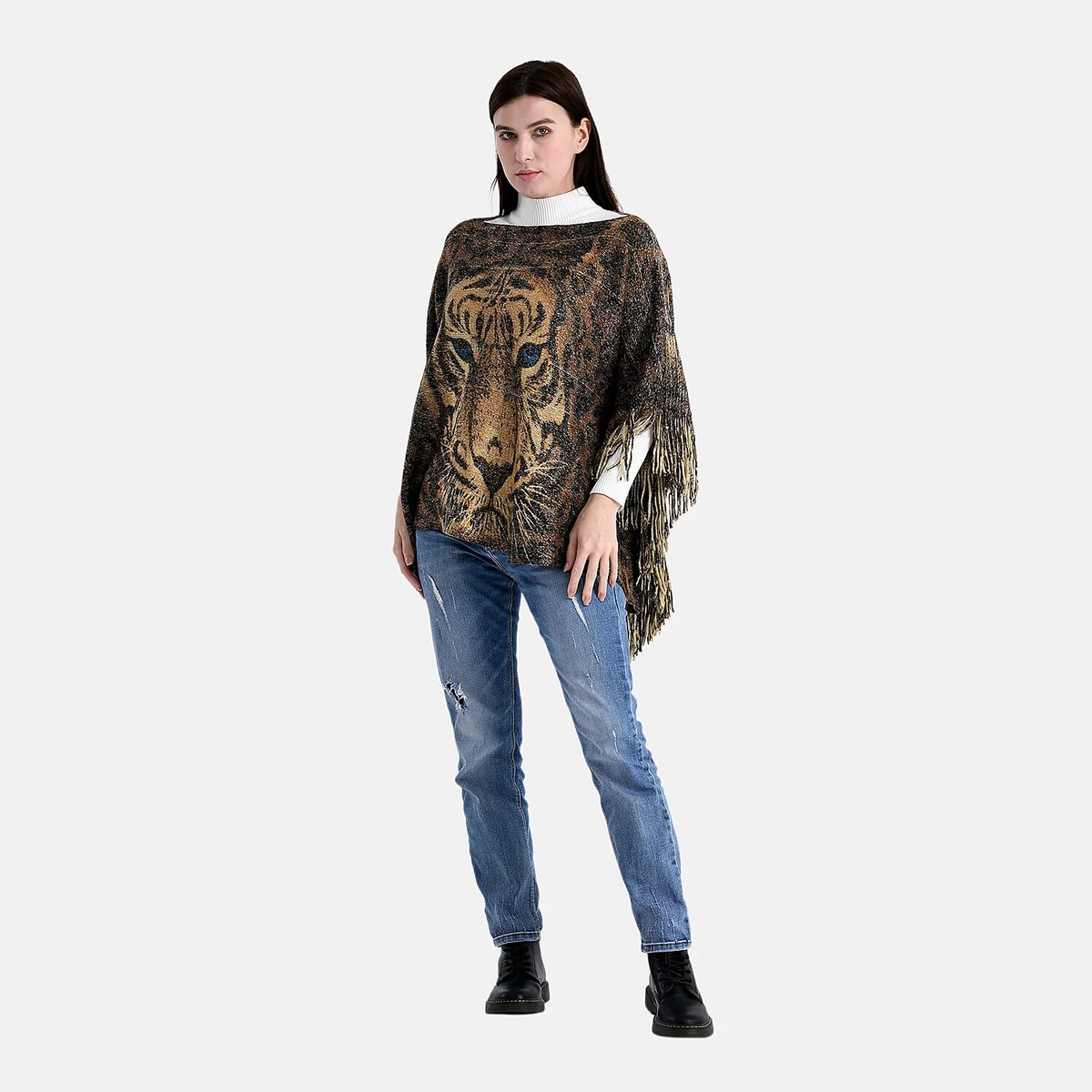 Versatile HomeWomen's Fashion AccessoriesTopsPoncho 8224909 Comfortable