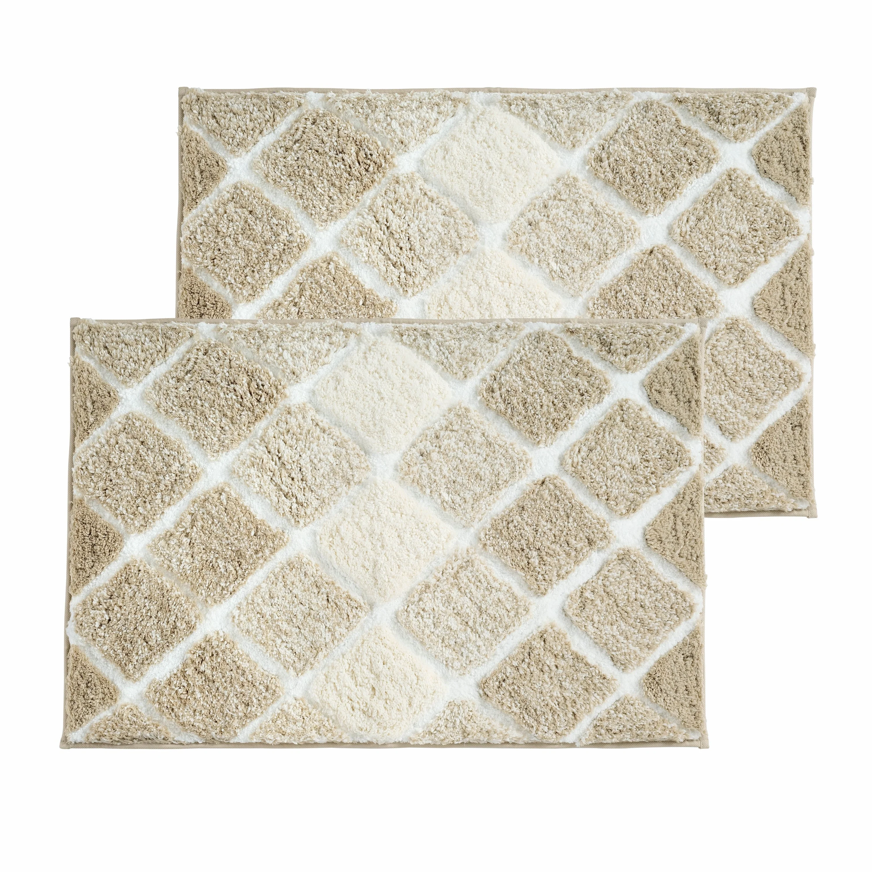 Verified Kona Collection Spa Luxury Oversized Microfiber Bath Mats High-Grade