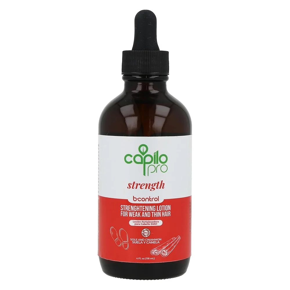 Certified Capilo Pro Strength B Control Strenghtening Lotion for Weak Hair Serum 4Oz 118ml Official