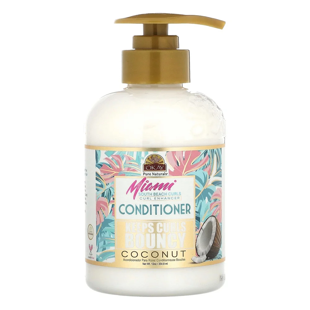 Versatile Okay Miami South Beach Curls Coconut Enhancer Conditioner 12Oz 354.8ml Professional