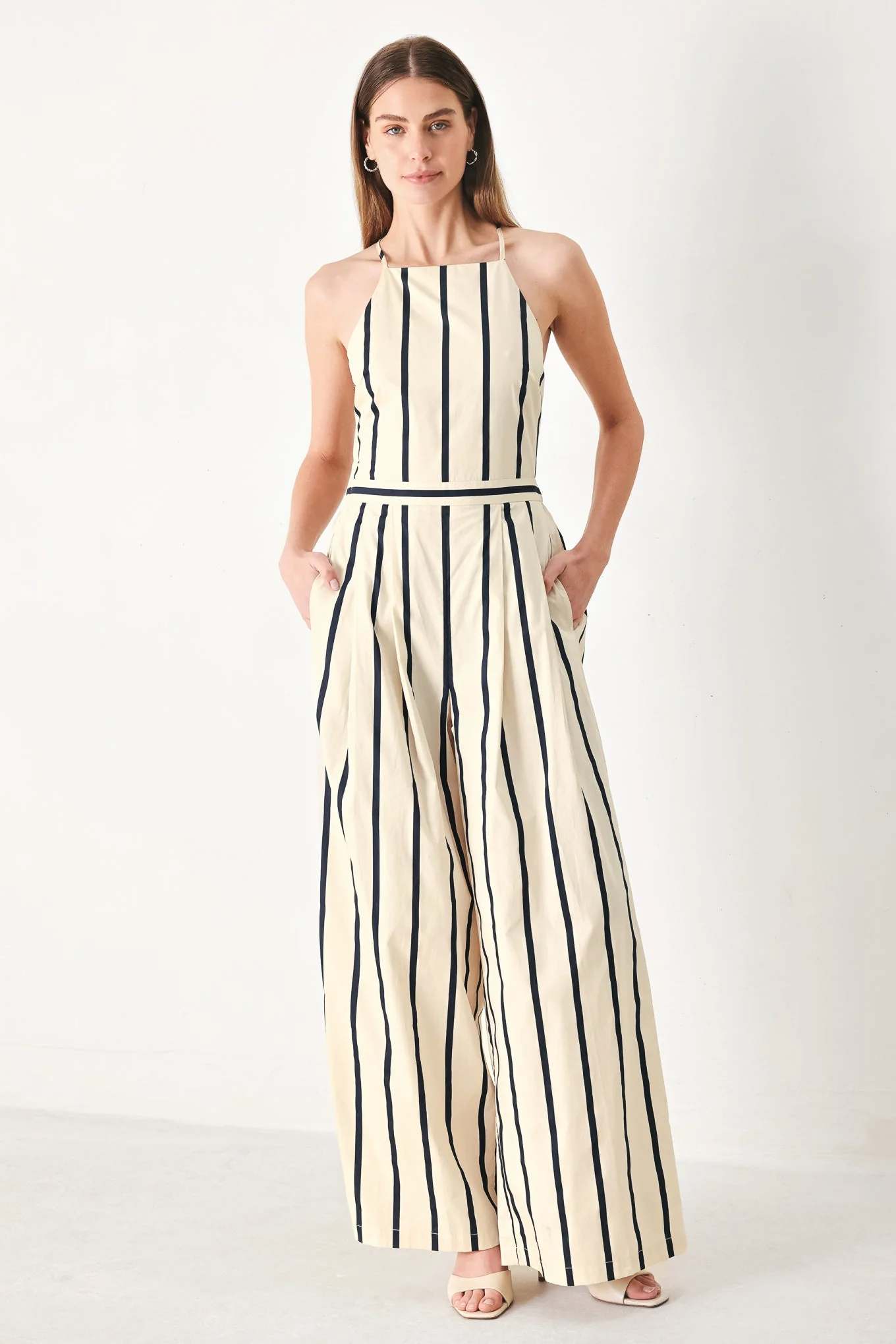 User-Friendly Monaco Stripe Woven Jumpsuit Efficient