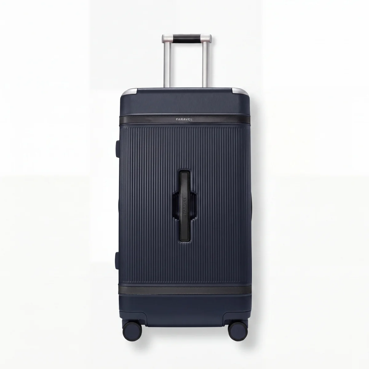 Outstanding Paravel Aviator Trunk Checked Spinner Suitcase Travel Luggage Scuba Navy First-Class